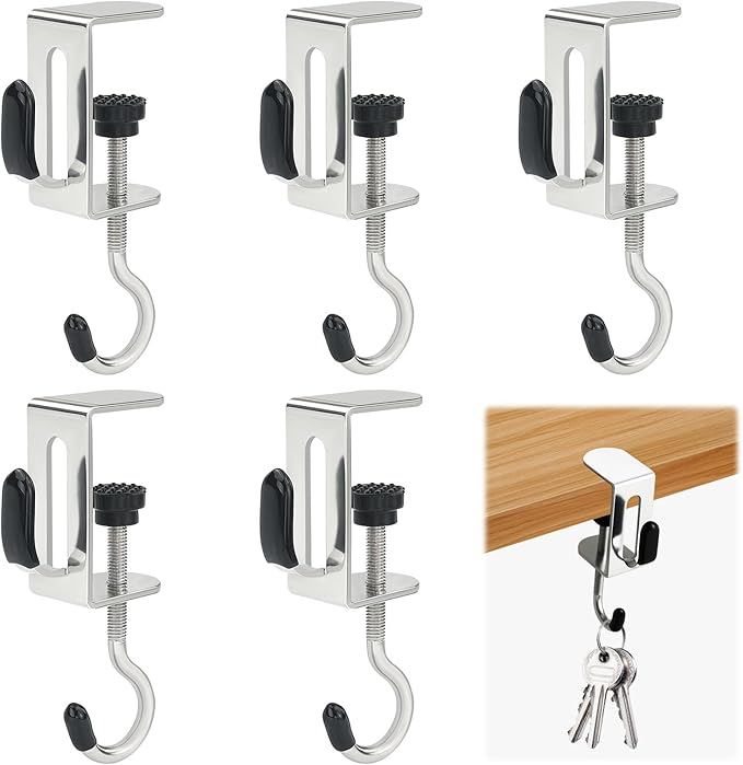 Cubicle Shelf Organizer - Purse Hook for Table,Anti-Scratch Purse Hanger