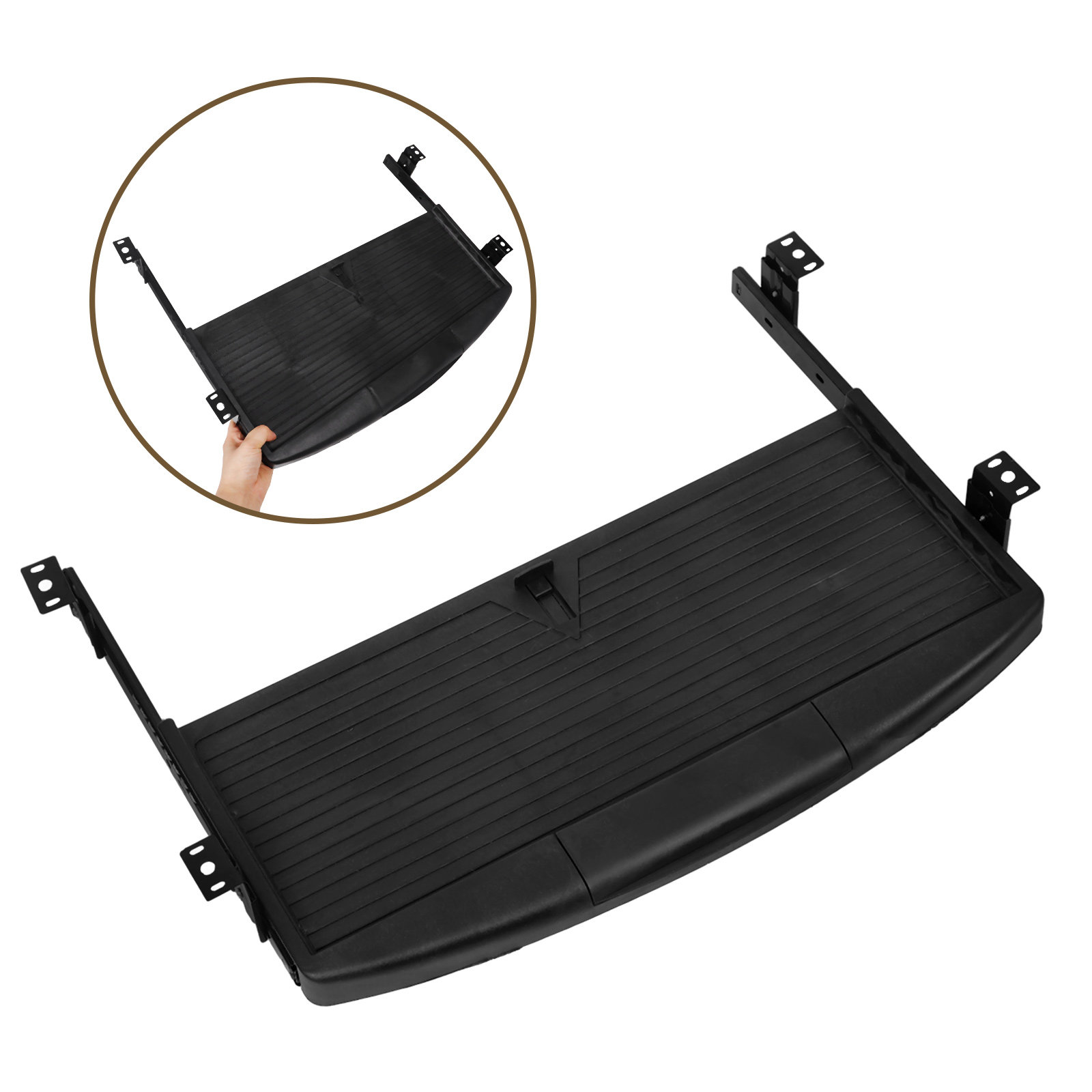 Keyboard Drawer Under - Slide Out Keyboard Tray Under Table