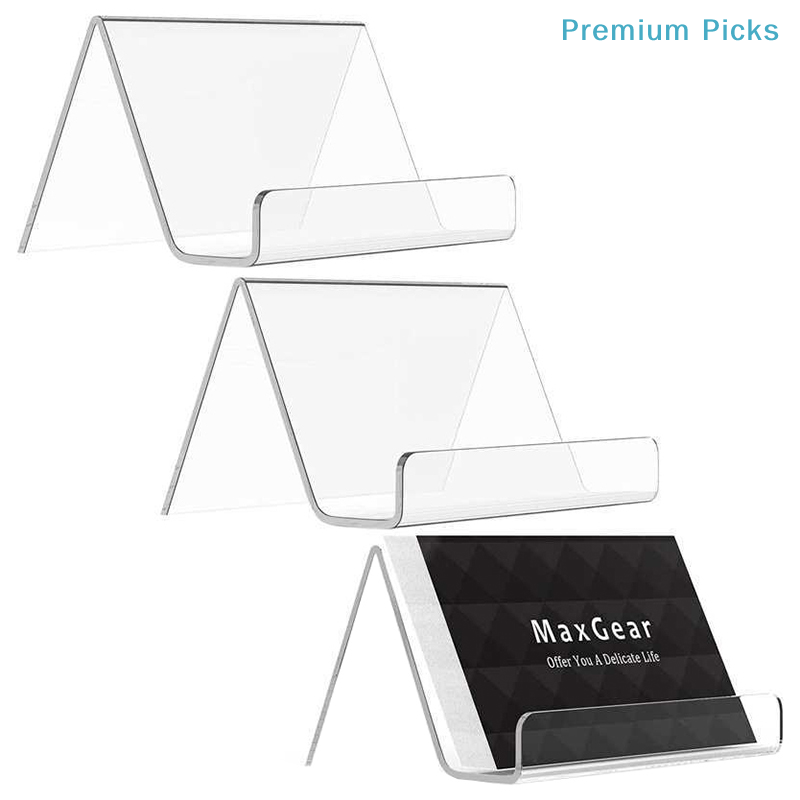 Office Furniture Brands - portableTransparent Acrylic Desktop Business Card Holder