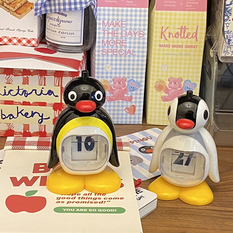 Office Furniture Brands - Cute Cartoon Penguin Manual Press Perpetual