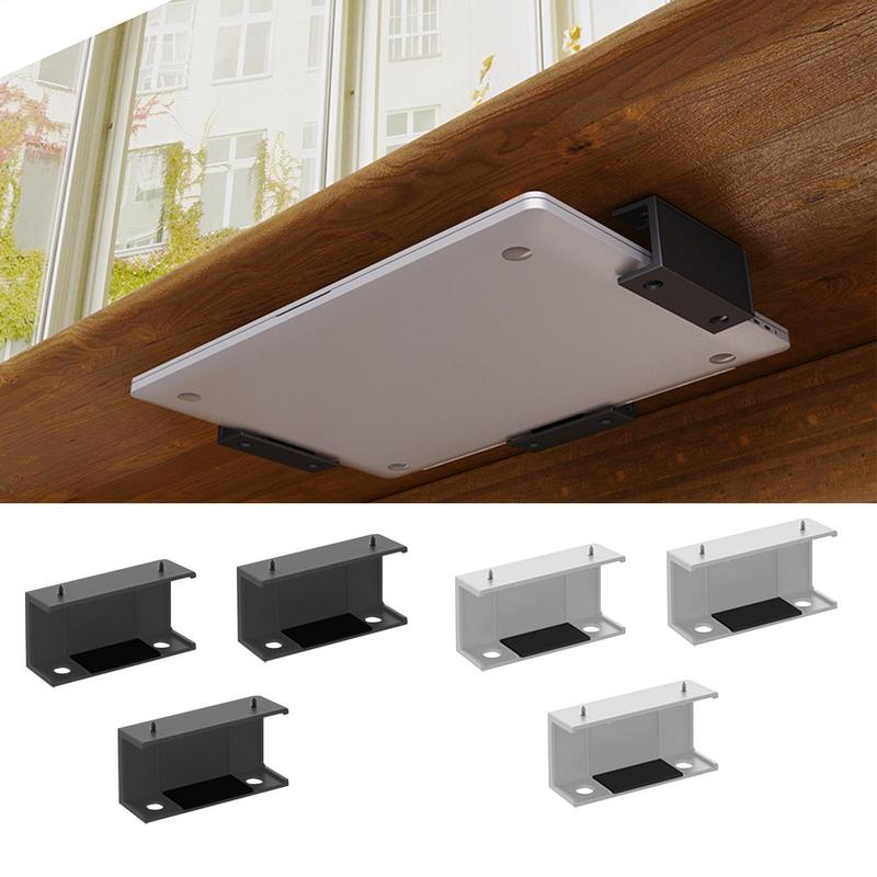 Cubicle Shelf Organizer - Under Desk Laptop Mount ABS Under