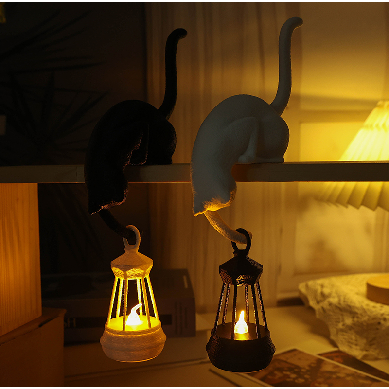 Cubicle Shelf Organizer - Cat Inverted Shelf Hook Hanging Lantern