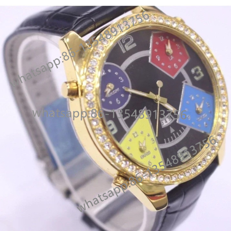 Five Time Zone Men's Watch Qua - Office Furniture Zone 评论和价格