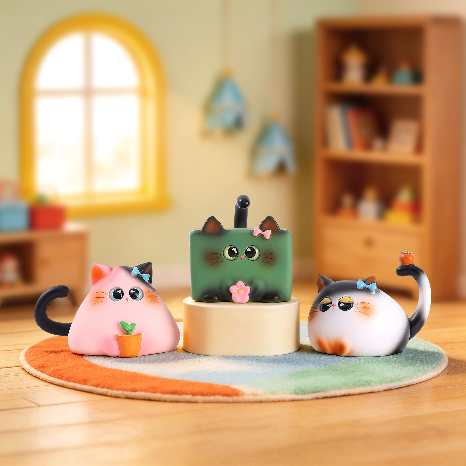 Blind Box Cat Figurine Resin C - Office Furniture Brands 评论和价格