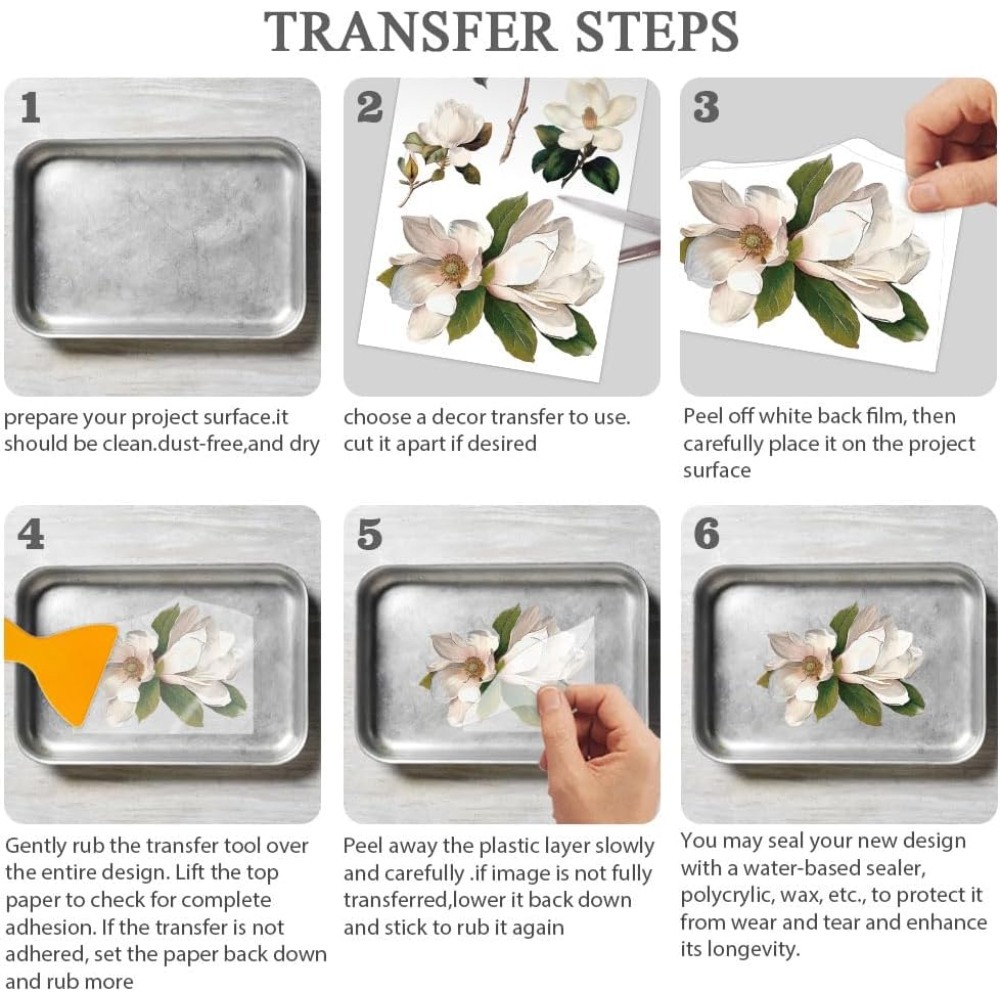 3pcs/Set Rose Rub on Transfers - Office Furniture Layout 评论和价格