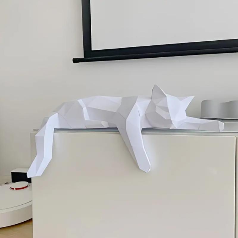 Black White Cat Statue - Geome - Office Furniture Brands 评论和价格