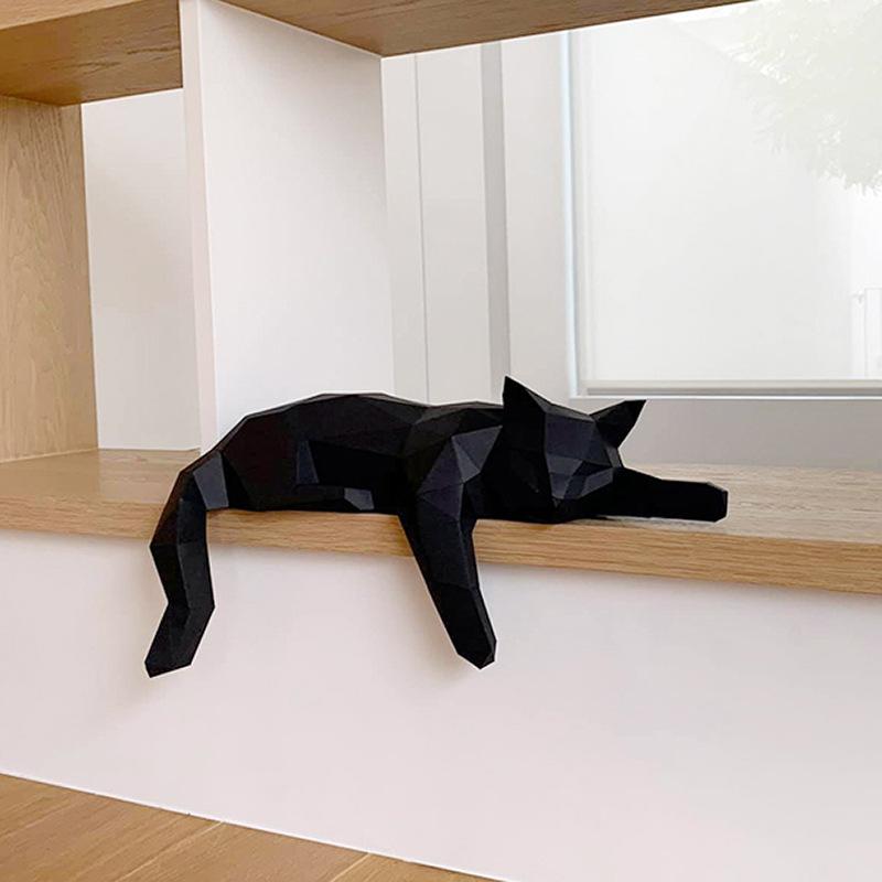 Black White Cat Statue - Geome - Office Furniture Brands 评论和价格