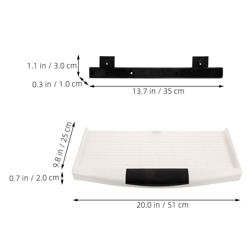 1Set Keyboard Tray Under Desk  - Keyboard Drawer Under 评论和价格