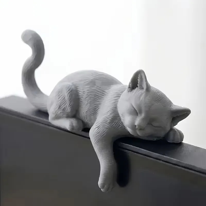 3D Printed Lazy Cat Monitor To - Cubicle Shelf Organizer 评论和价格