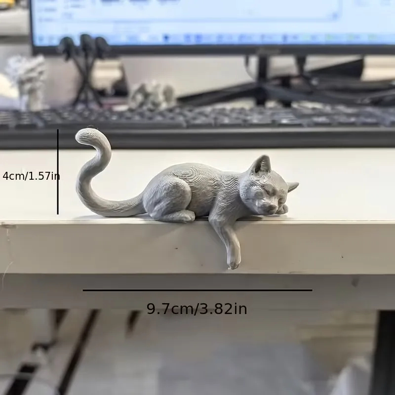3D Printed Lazy Cat Monitor To - Cubicle Shelf Organizer 评论和价格