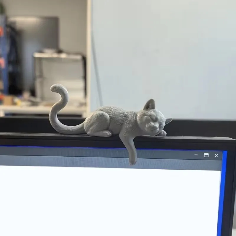 3D Printed Lazy Cat Monitor To - Cubicle Shelf Organizer 评论和价格