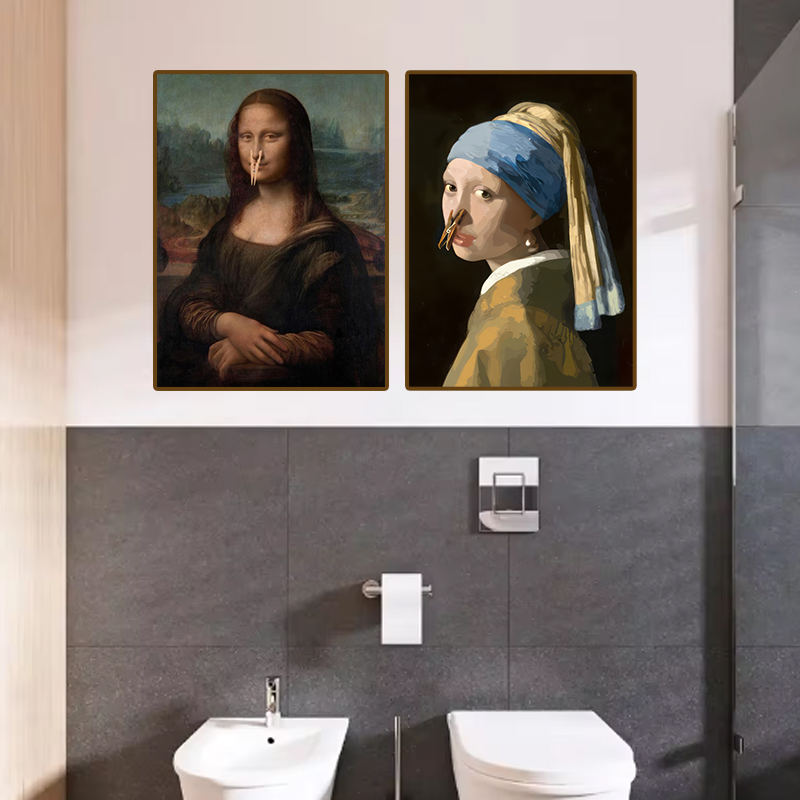 1pc Funny Abstract Bathroom To - Office Furniture Layout 评论和价格