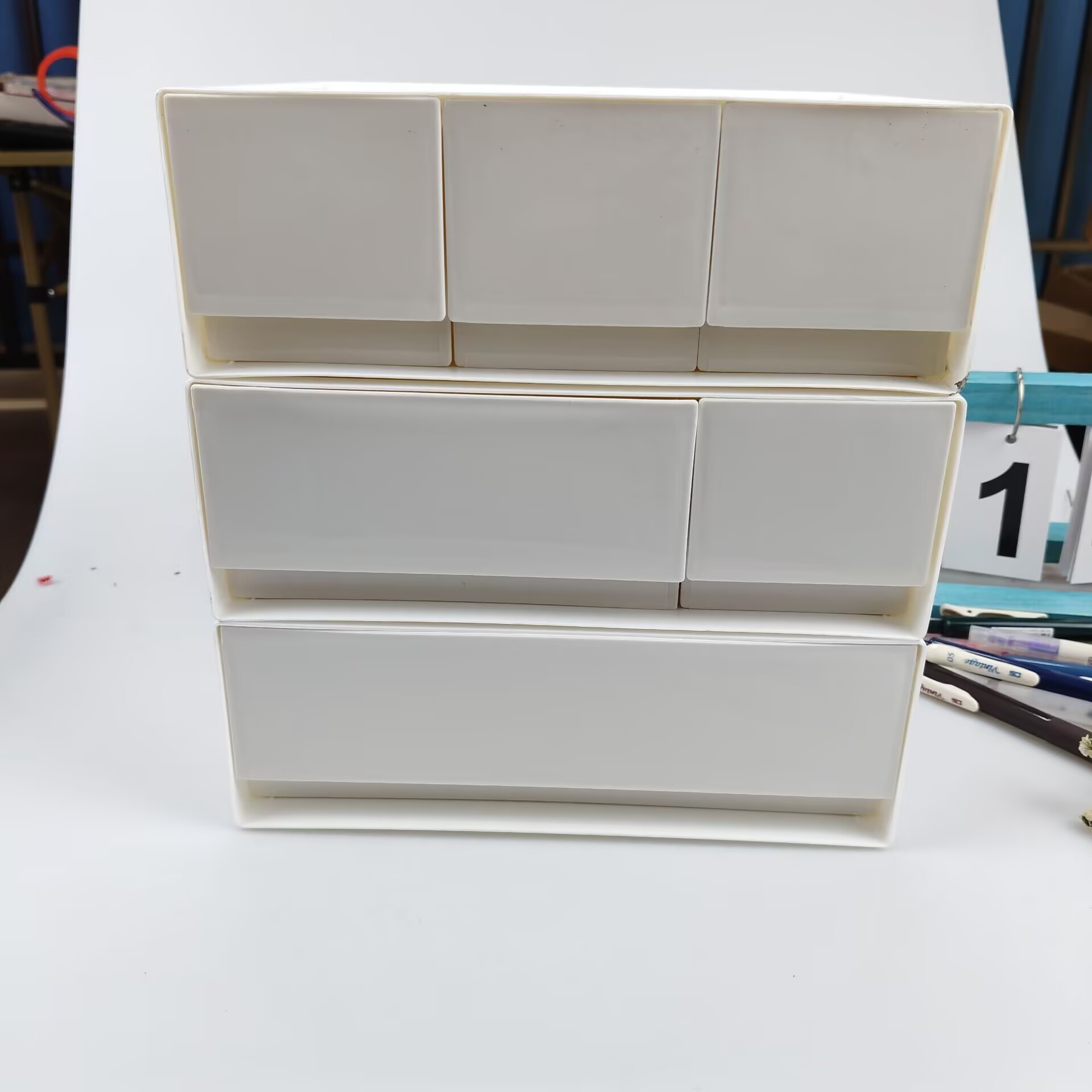 Desktop Storage Box, Drawer, C - Cubicle Shelf Organizer 评论和价格