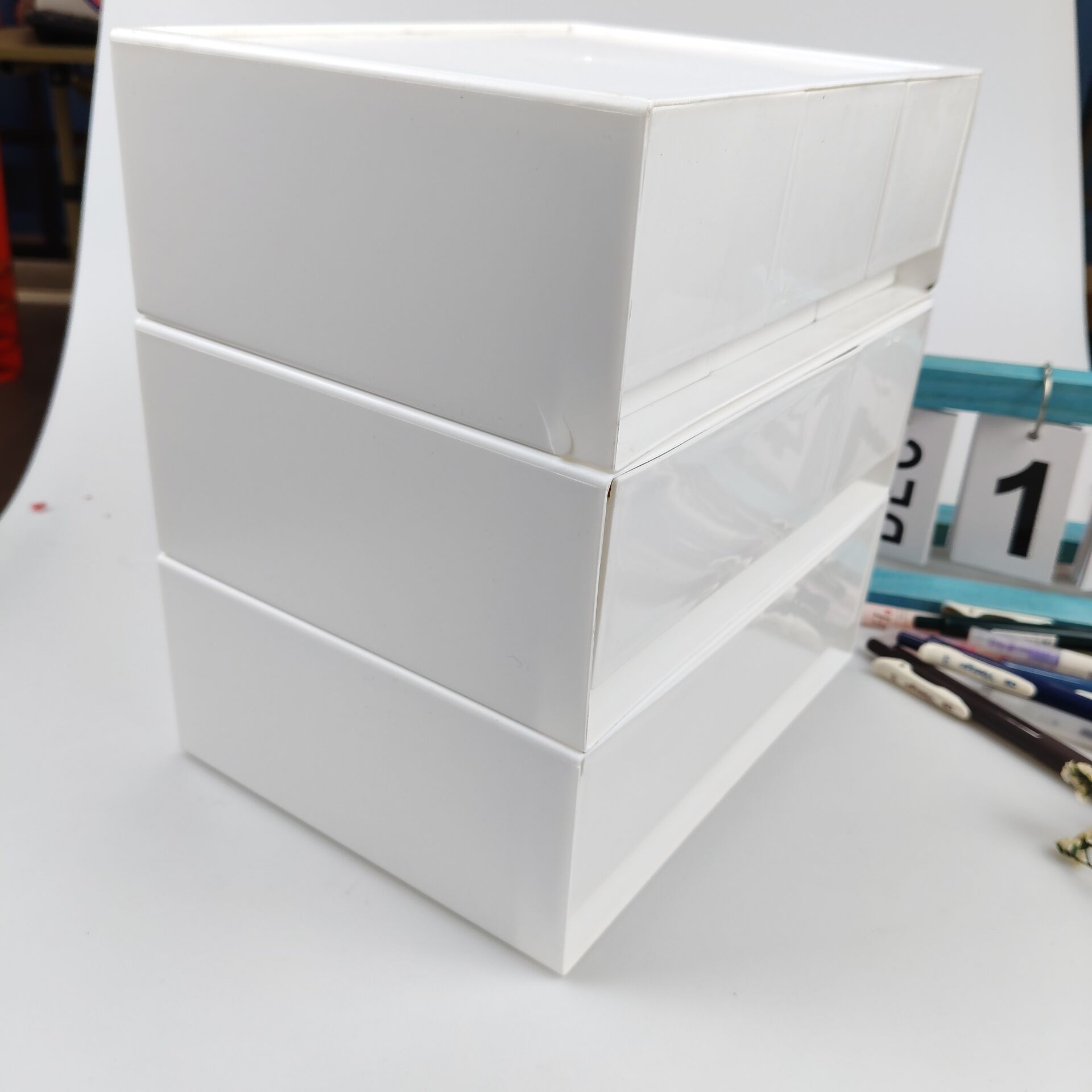Desktop Storage Box, Drawer, C - Cubicle Shelf Organizer 评论和价格