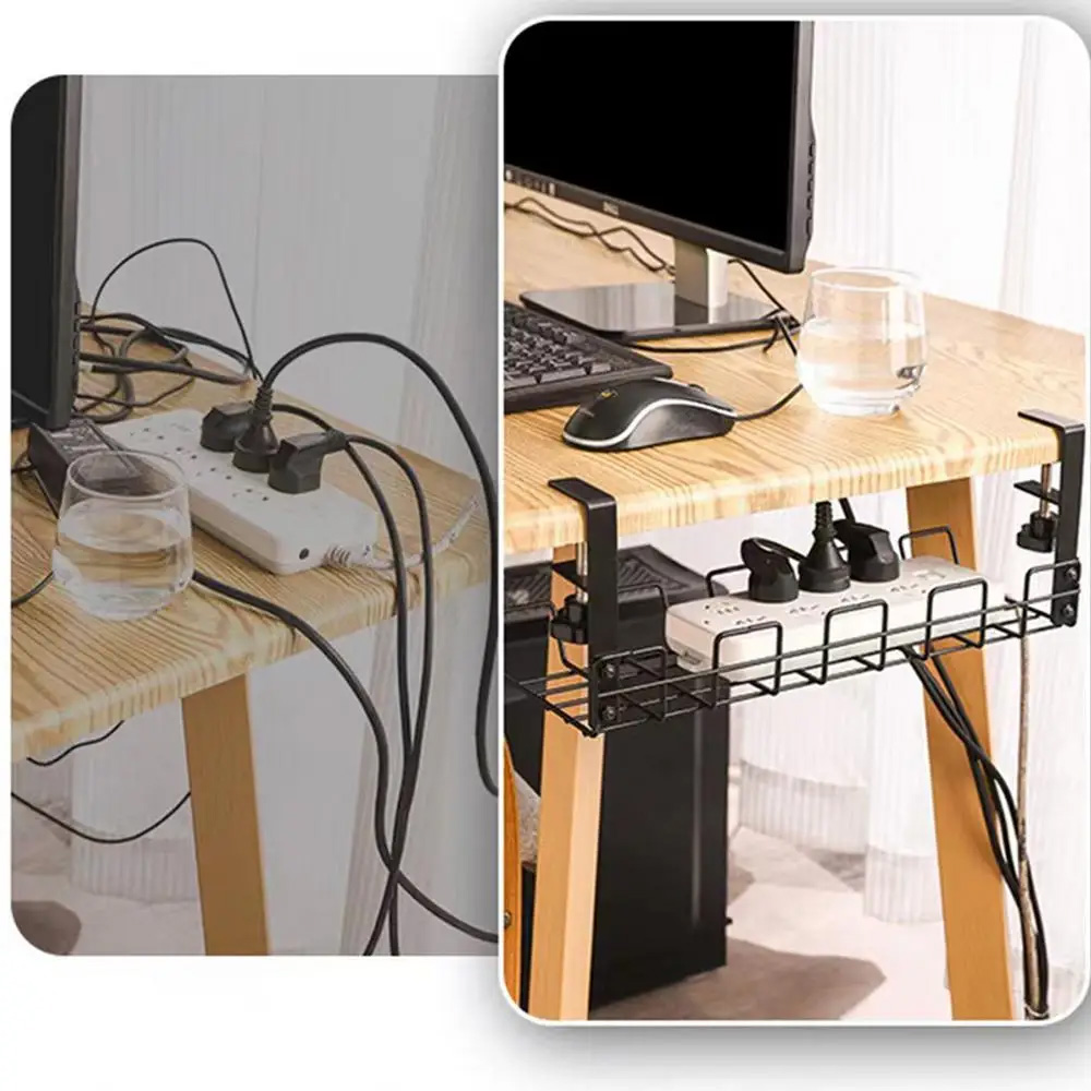 Cable Management Box Under Des - Cubicle Shelf Organizer 评论和价格