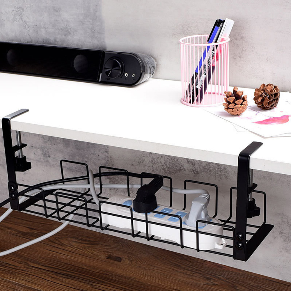 Cable Management Box Under Des - Cubicle Shelf Organizer 评论和价格