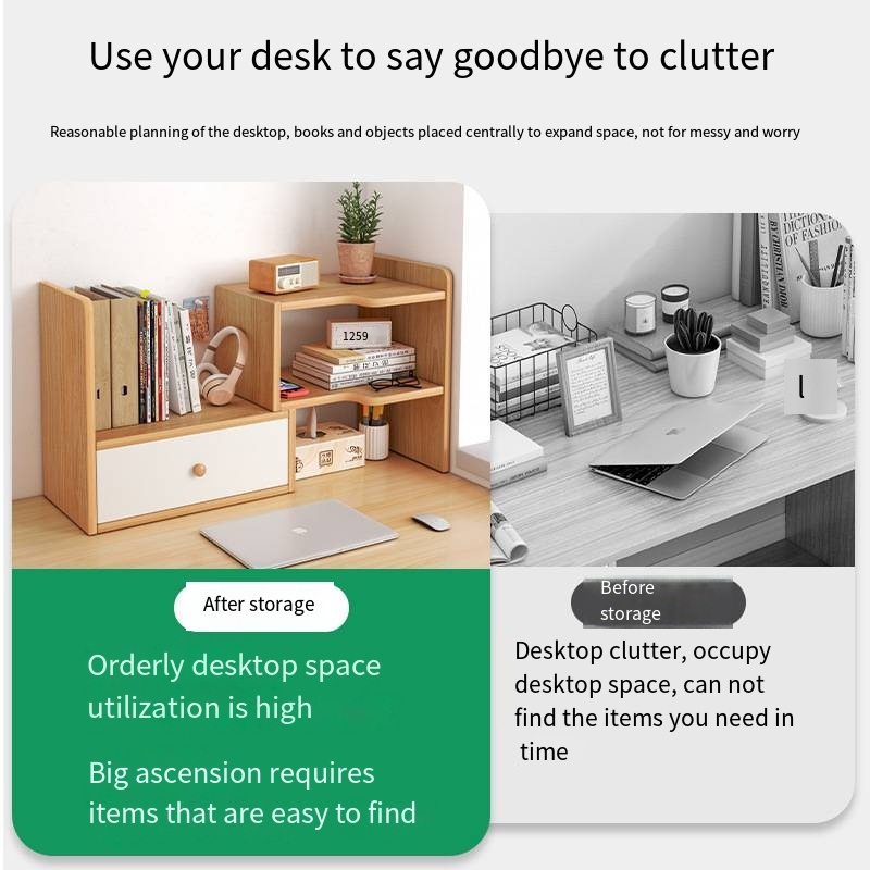Desk Bookshelf Desktop Shelvin - Cubicle Shelf Organizer 评论和价格