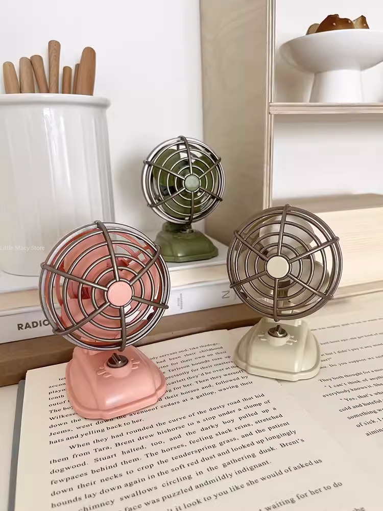 Retro Desktop Small Fan USB Ch - Office Furniture Layout 评论和价格