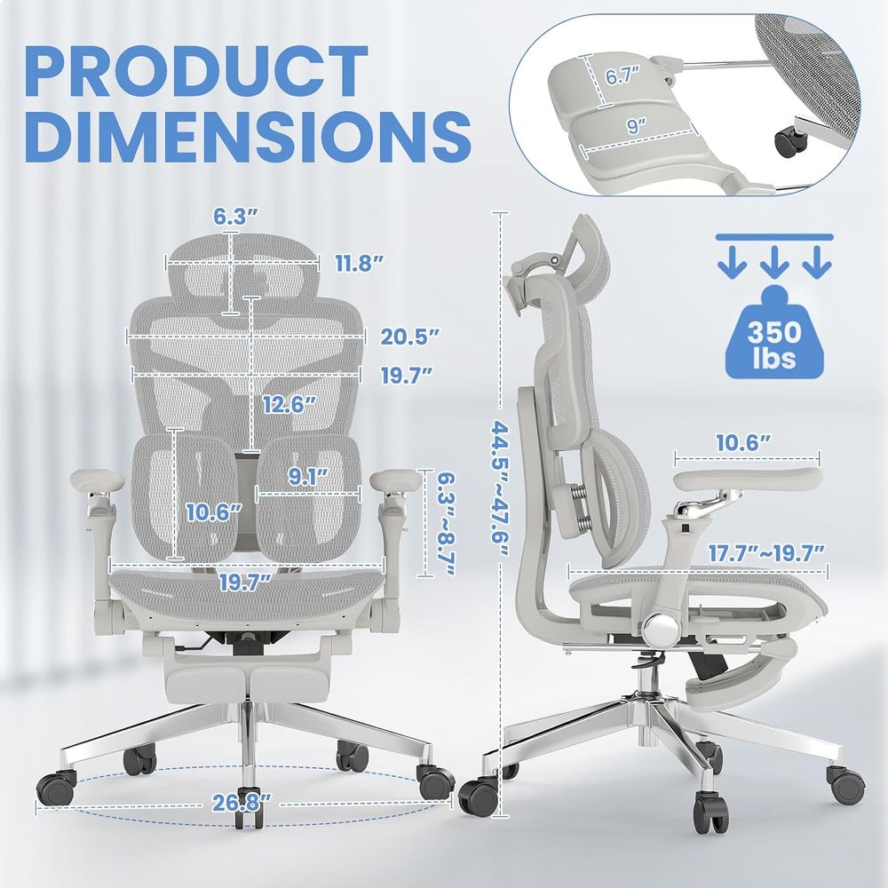 Ergonomic Oice Chair with ootr - Office Furniture Zone 评论和价格